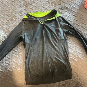 Champion Charcoal and Lime Hoodie